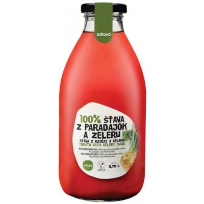 Zdravo Organic Šťáva rajče - celer 100% 0,75 l