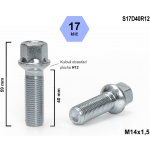 Kolový šroub M14x1,5x40 koule R12, klíč 17, S17D40R12; výška 59