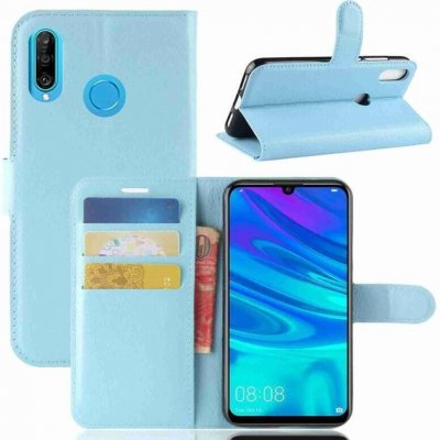 Litchi peněženkové pouzdro na mobil Huawei P30 Lite - modré – Hledejceny.cz