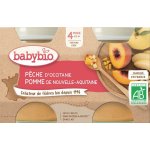 Babybio Broskev jablko 2 x 130 g – Zboží Mobilmania