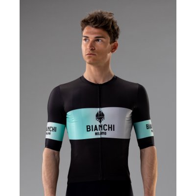 Bianchi REMASTERED Short sleeve Jersey černá – Zboží Mobilmania