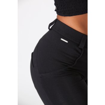 Boost Jeans Mid Waist Black černé