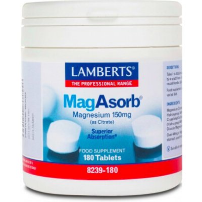 Lamberts MagAsorb Magnesium 180 tablet – Hledejceny.cz