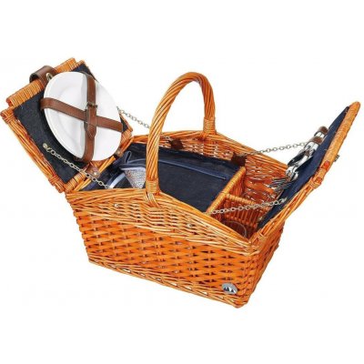 Cilio SALERNO Piknikový koš pro 2 osoby proutěný hnědý – Hledejceny.cz