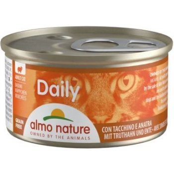 Almo Nature Daily Menu WET Cat Kousky s krůtou & kachnou 85 g