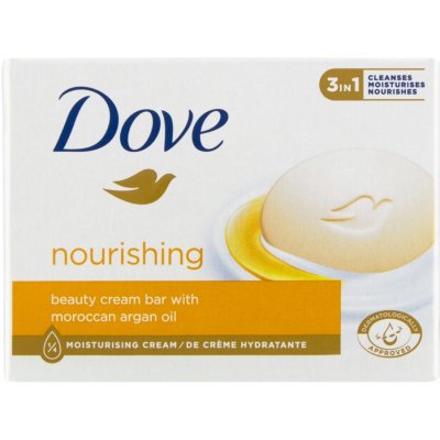 Dove Nourishing s arganovým olejem toaletní mýdlo 4 x 90 g