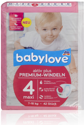Babylove Premium aktiv plus 4 maxi 7-18 kg 42 ks alternativy - Heureka.cz
