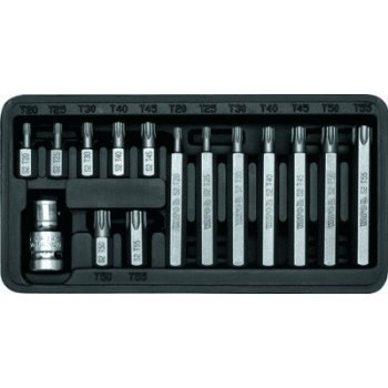 Sada bitů Yato 15 ks TORX s otvorem box Yato YT-0417