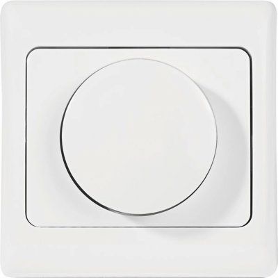 Stmívač LED REA vč. rámečku, 230V, 3-100W/7-150W, bílá, 15,5 x 12 x 5,5 cm – Sleviste.cz