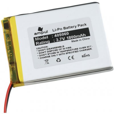Li-Pol baterie 1800mAh, 3.7V, 405060 – Hledejceny.cz