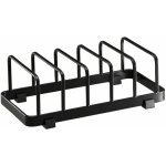 Černý kovový stojan na talíře Yamazaki Tower 22 cm – Zboží Dáma