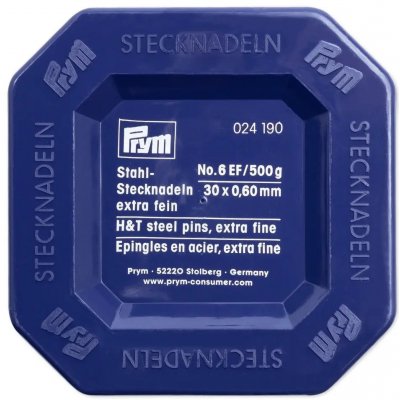 Špendlíky ocelové kalené 30x0,60mm stříbrné (Prym) - 500g – Zboží Dáma