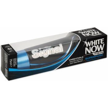 Signal White Now Men Super Pure zubní pasta pro muže s bělicím účinkem 75  ml od 76 Kč - Heureka.cz