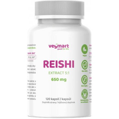 Vegmart Reishi 650 mg 120 kapslí – Hledejceny.cz