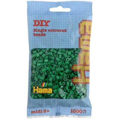 HAMA Zelené korálky - 1000ks MIDI – Zboží Dáma