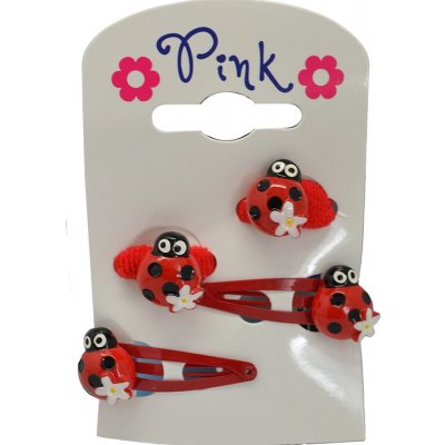 PINK - Sada sponky a gumičky do vlasů BERUŠKA – Sleviste.cz