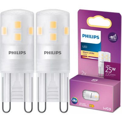 Philips 2x LED žárovka G9 Capsule 1,9W = 25W 220 lm 2700K Warm – Hledejceny.cz