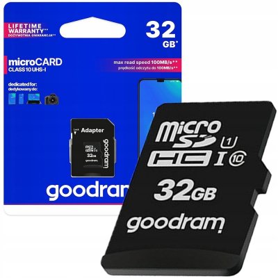 Goodram microSDHC UHS-i 32 GB M1AA-0320R12 – Zboží Živě