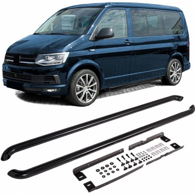 Boční nášlapy Volkswagen Transporter T5/T6/T6.1 dlouhé - černé | Zboží Auto