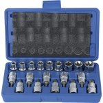 Condor 100-02447 hlavice zástrčné a nástrčné 1/2", Torx T20 - T70, vrtané, E-profil E10 - E24, sada 19 dílů – Sleviste.cz