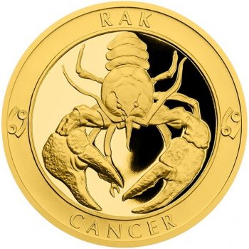 Česká mincovna Zlatý dukát Znamení zvěrokruhu Rak 3,49 g