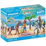 PLAYMOBIL 71470 Výlet na pláž s Amelií a Benem na koni – Zboží Živě
