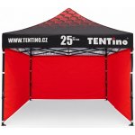 TENTino STEEL HEXAGON 3x3m 7A - ČERVENÁ, konstrukce + střecha TENTino + 3x boční strana – Zboží Dáma
