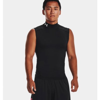 Under Armour r Comp Mock SL-BLK bez rukávů černé – Zboží Dáma