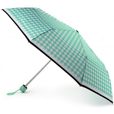 Fulton L354 minty houndstooth dámský skládací deštník zelený