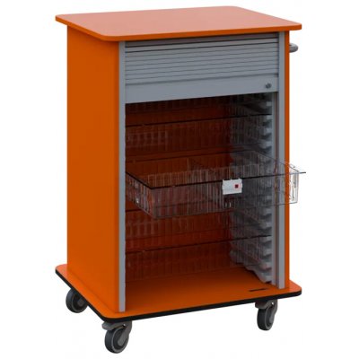 DEXTER 25 TRANSPARENT vozík boxový, roletový, 1180x780x620 mm, mandarinka – Hledejceny.cz