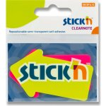 Hopax Stick'n Clearnote - tvarované samolepicí záložky - velká šipka – Hledejceny.cz