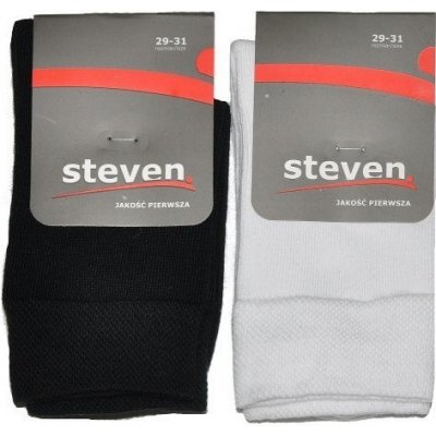 Steven art.001 ponožky bílá