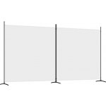 vidaXL 2-dílný paraván bílý 348 x 180 cm látka – Zboží Dáma