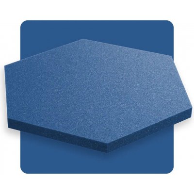 Akustický panel šestiúhelník modrý safírový 50x50 cm tloušťka 3cm hexagon – Hledejceny.cz