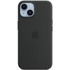 Pouzdro a kryt na mobilní telefon Apple Apple iPhone 14 Silicone Case with MagSafe - Midnight MW5R3ZM/A