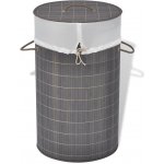 vidaXL Bambusový kulatý tmavě hnědý – Zboží Dáma