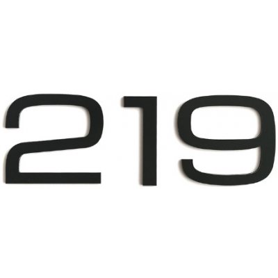 Domovní číslo - samostatné číslice - MODERNÍ - 3 číslice 12 cm – Zboží Mobilmania