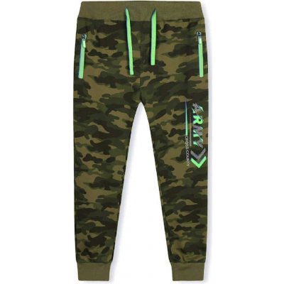 Chlapecké maskáčové tepláky ARMY PRO dětI Maskáč se zeleným nápisem – Sleviste.cz