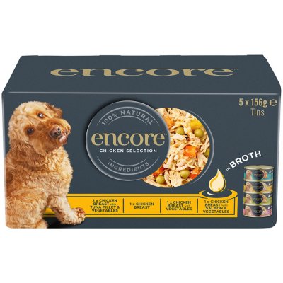 Encore Chicken Selection ve vývaru 5 x 156 g