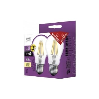 Emos LED žárovka Filament A60 E27 6,7W=60W teplá bílá Z74260.2 2 ks