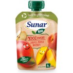 Sunar BIO ovocná kapsička Jablko, mango, broskev 100g – Zboží Dáma