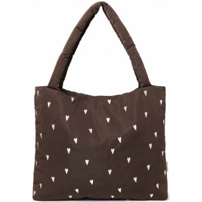 Studio Noos Taška Mom Bag Puffy Brown Hearts – Hledejceny.cz
