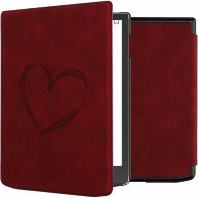 KW Mobile Brushed Heart KW6164401 pro Pocketbook 743G InkPad 4 / 743K3 Color 3 / 743C Color 2 červené – Zboží Živě