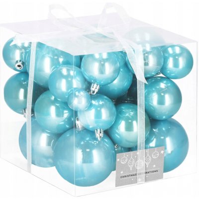 SPRINGOS Vánoční baňky perleťově modré sada 37ks CA0845-XG – Hledejceny.cz
