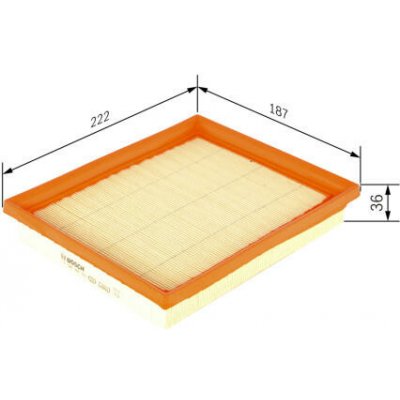 Vzduchový filtr BOSCH F 026 400 153 – Hledejceny.cz