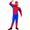 Dětský karnevalový kostým Godan Souprava Spider Hero se svaly oblek se svaly pásek kapuce