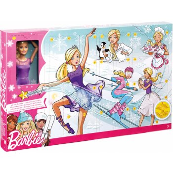 Mattel Adventní kalendář s panenkou Barbie FGD01