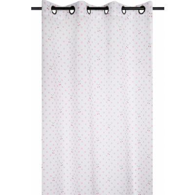 STOF Záclona MATTY s motivem třešniček, 140 x 260 cm růžový – Zboží Mobilmania
