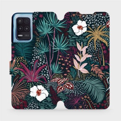 Pouzdro Mobiwear Flip Realme 8 5G - VP13S Temná flóra – Zboží Živě