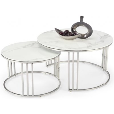 Halmar MERCURY bílý mramor / stříbrná – Hledejceny.cz